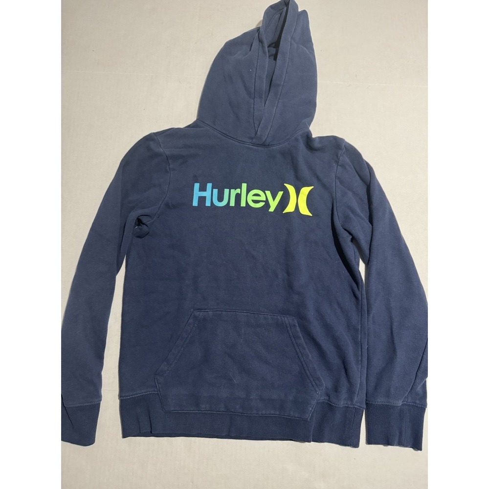Hurley‎ Skateboard Sk8 Blue Hooded Pullover, Kid's Large